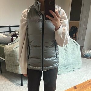 Silver metallic athleta vest size XS